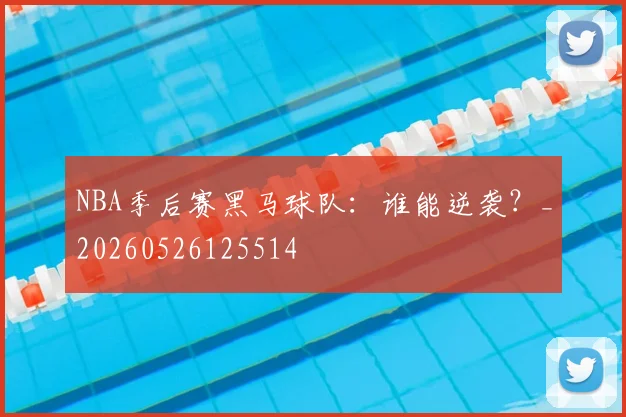 NBA季后赛黑马球队:谁能逆袭?_20260526125514